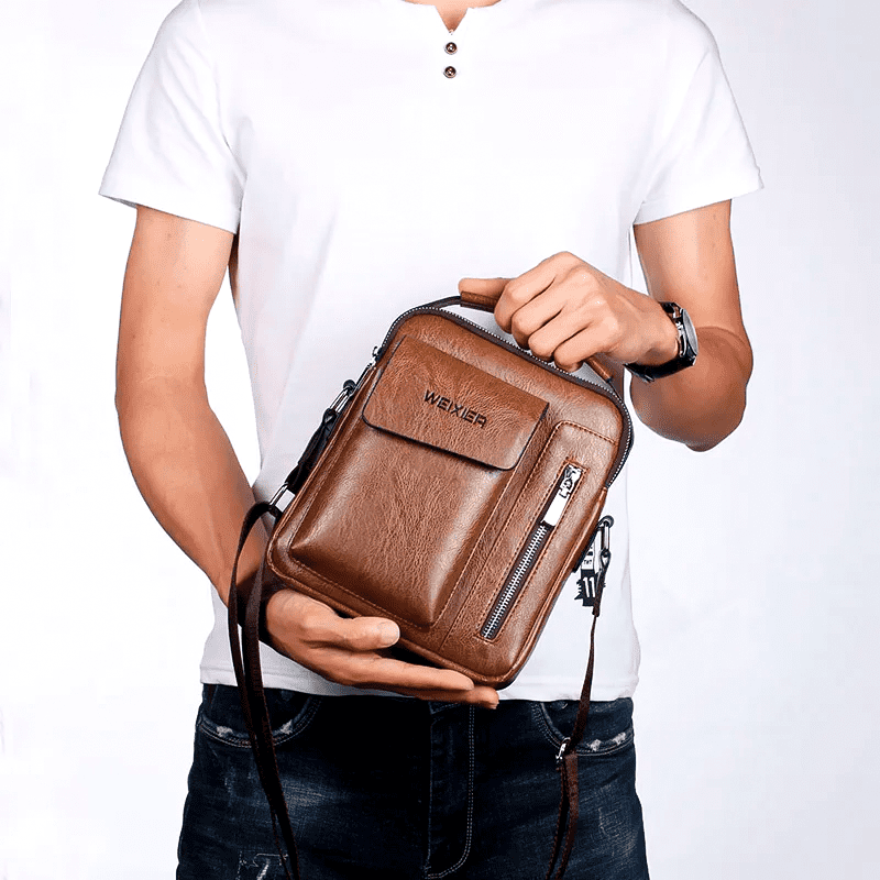 Bolsa Masculina de Couro Genuino